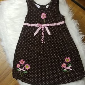 Brown polkadaot dress